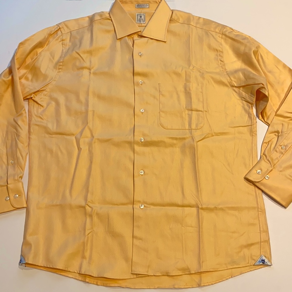 Peter Millar SZ 16 1/2 Cotton Button Up Long Sleeve Shirt D27